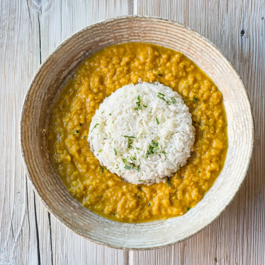 Riso basmati con Dahl - cinquesapori Bologna