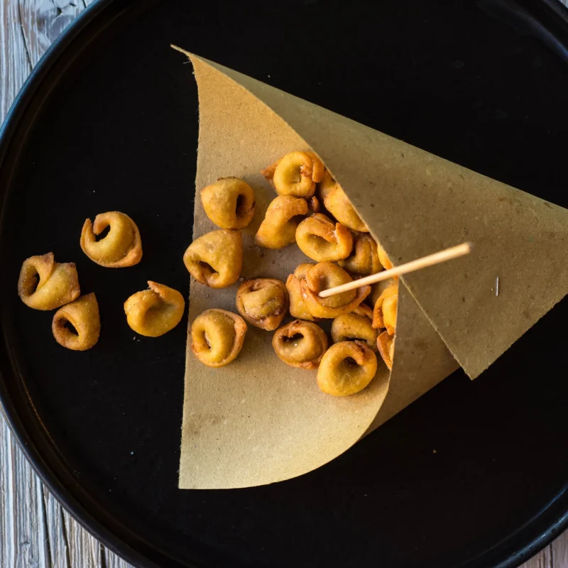 Tortellini fritti fatti da noi - cinquesapori Bologna